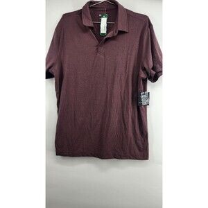 01.Algo Mens Purple Large AlgoFlex Jack Performance Polo Shirt NWT